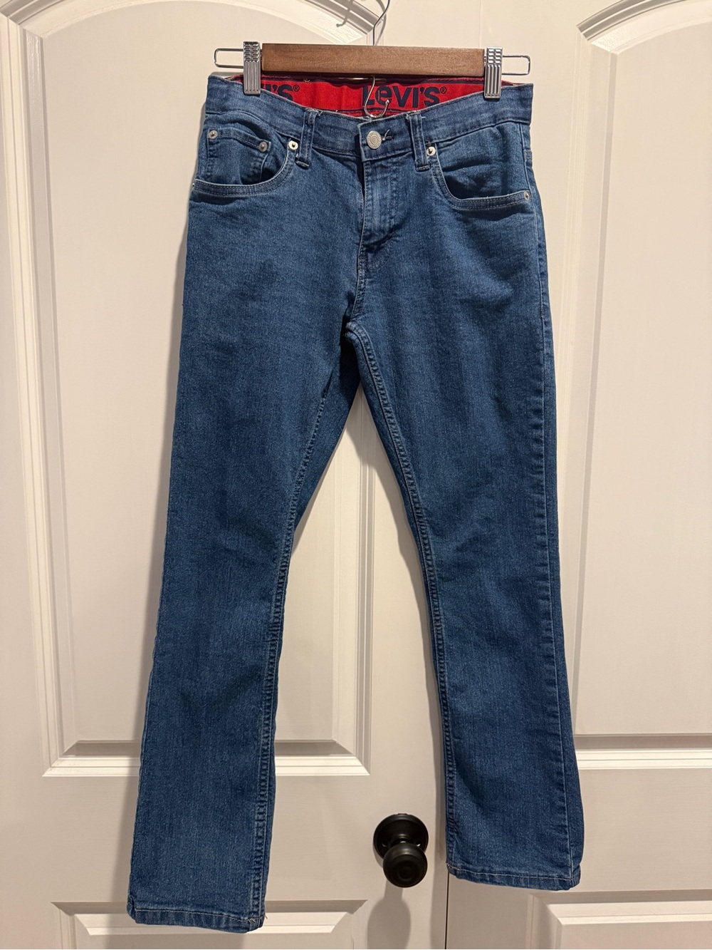 Levi's Boys Classic Blue Straight-Leg Jeans